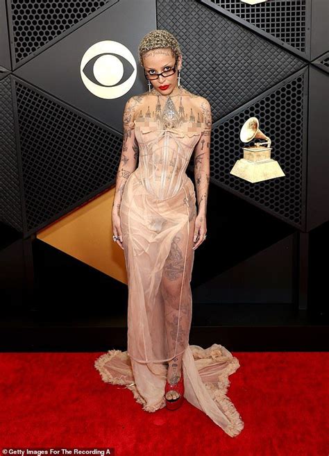 doja cat nip slip|Doja Cat frees the nipple on the 2024 Grammys red。